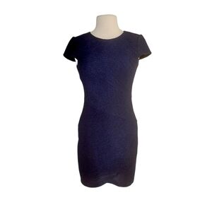 Aidan Mattox Dark Blue Sparkle Cocktail Dress